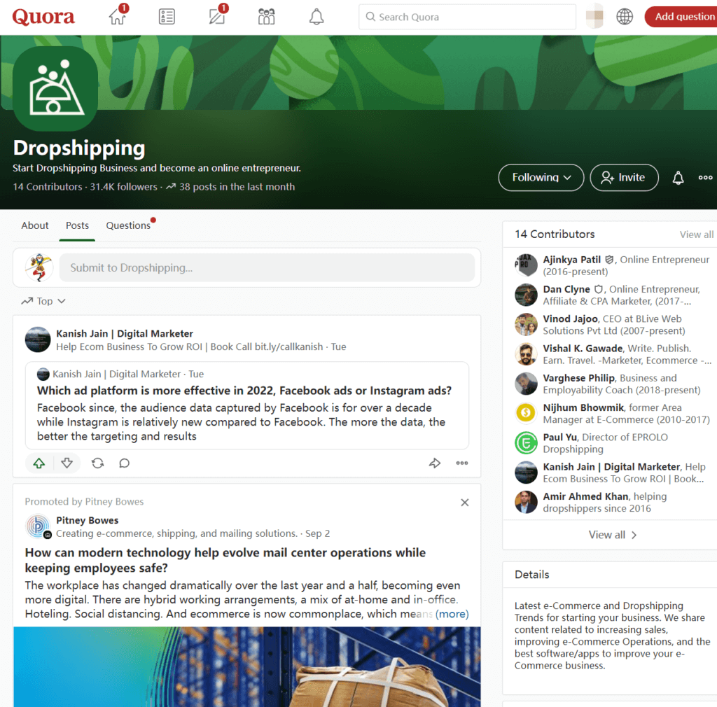 The quora dropshipping forum - The best 10 dropship forum - Bestfulfill