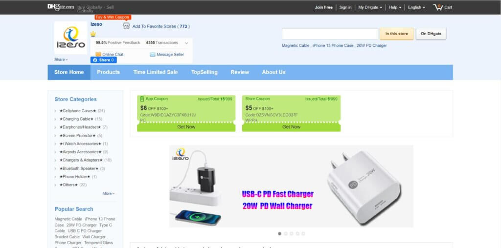 Best DHgate Sellers - IZeso