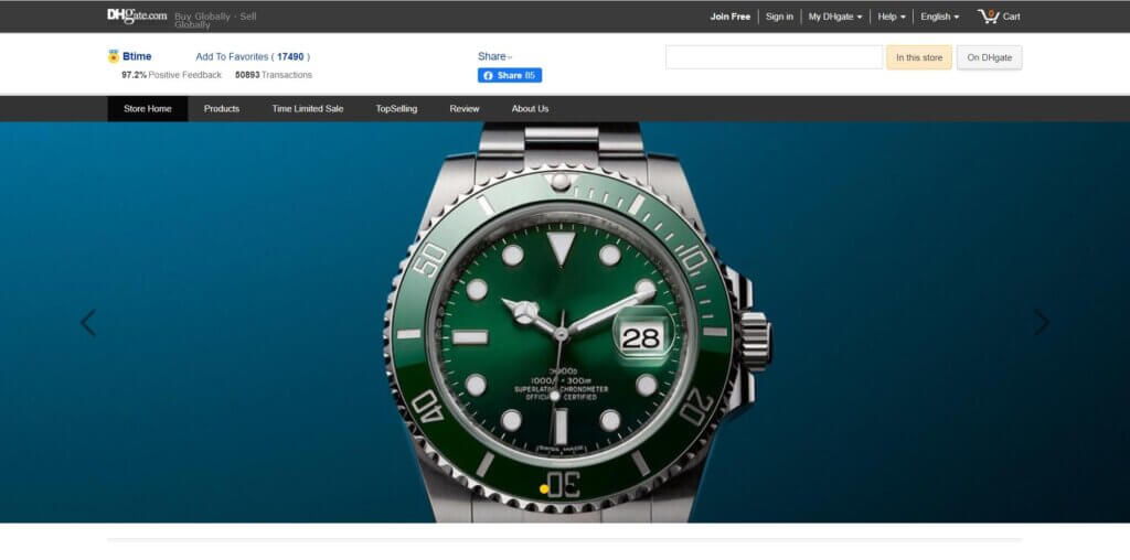 Best DHgate Sellers - Btime