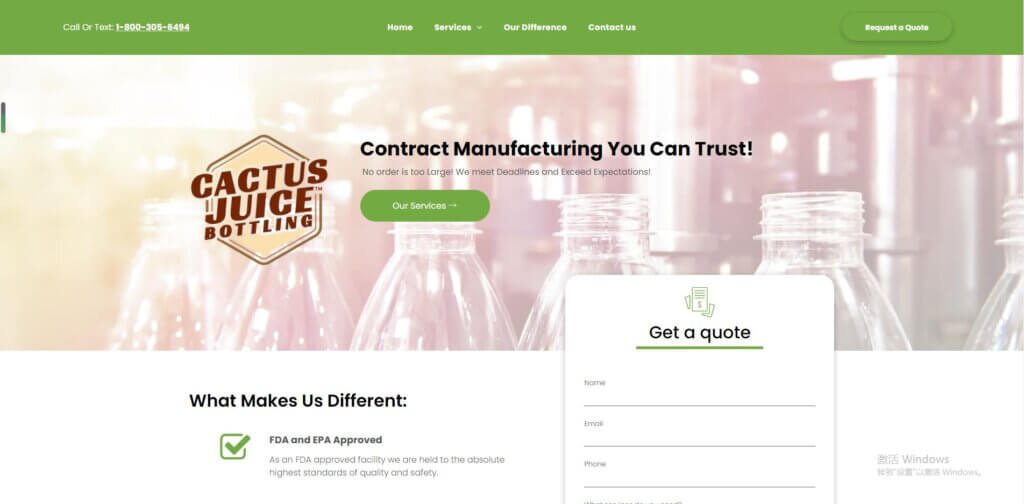 Cactus Juice Bottling Private Label Natural Hair Products