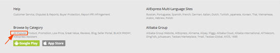 how to search on Aliexpress