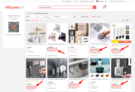 how to search on Aliexpress
