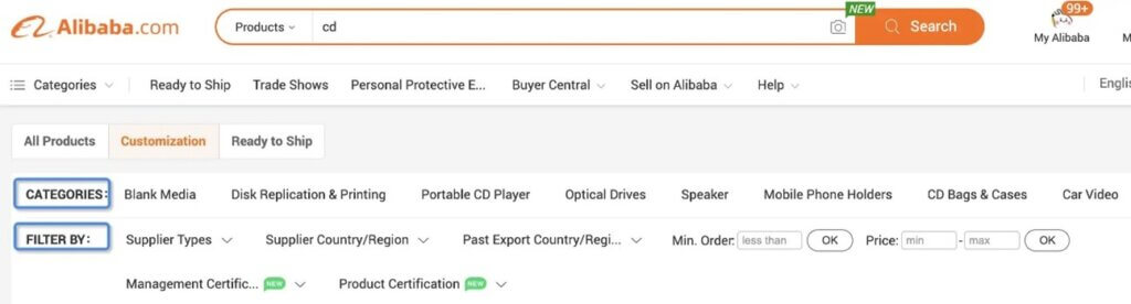 Find a Dropship Supplier on Alibaba