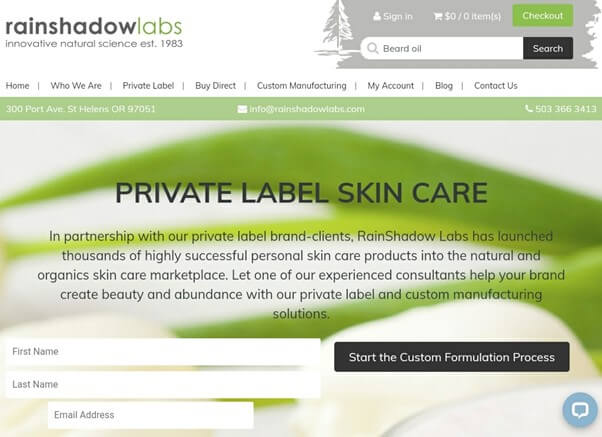 Beard Oil Private Label Manufacturers 